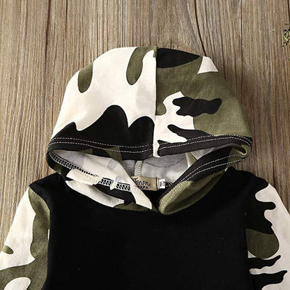 Camouflage two-piece suit beupforlife