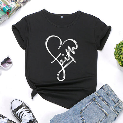 Faith Monogrammed T-shirt BEUPFORLIFE.com