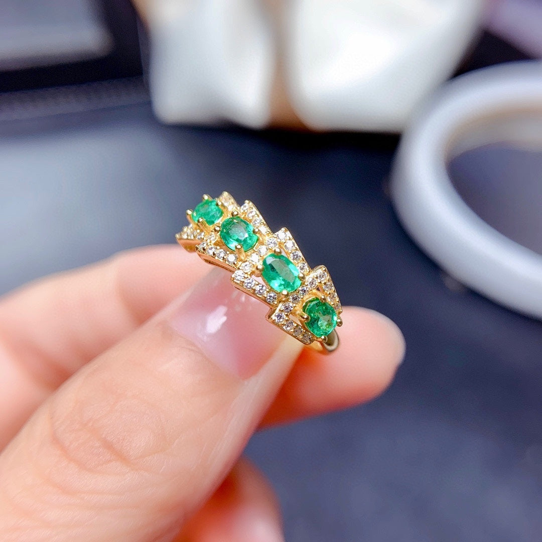 Natural  Emerald Ring - BEUPFORLIFE.com