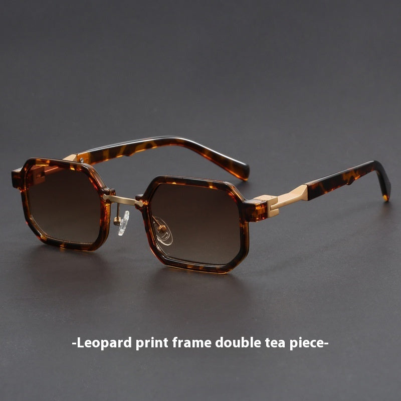 Retro Polygon Exquisite Sun Glasses