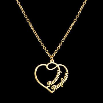 Personalize  heart necklace - BEUPFORLIFE.com