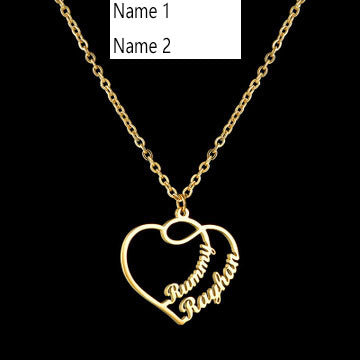 Personalize  heart necklace - BEUPFORLIFE.com