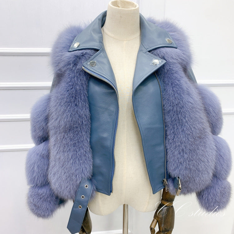 High Fox Fur Coat beupforlife