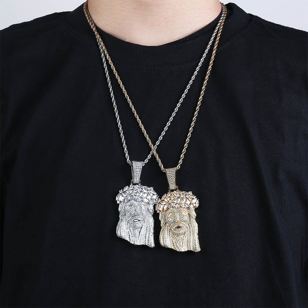 Jesus Peace Zircon Pendant
