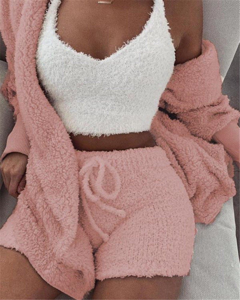 3pcs Womens Soft Pajama Set Be Up For Life