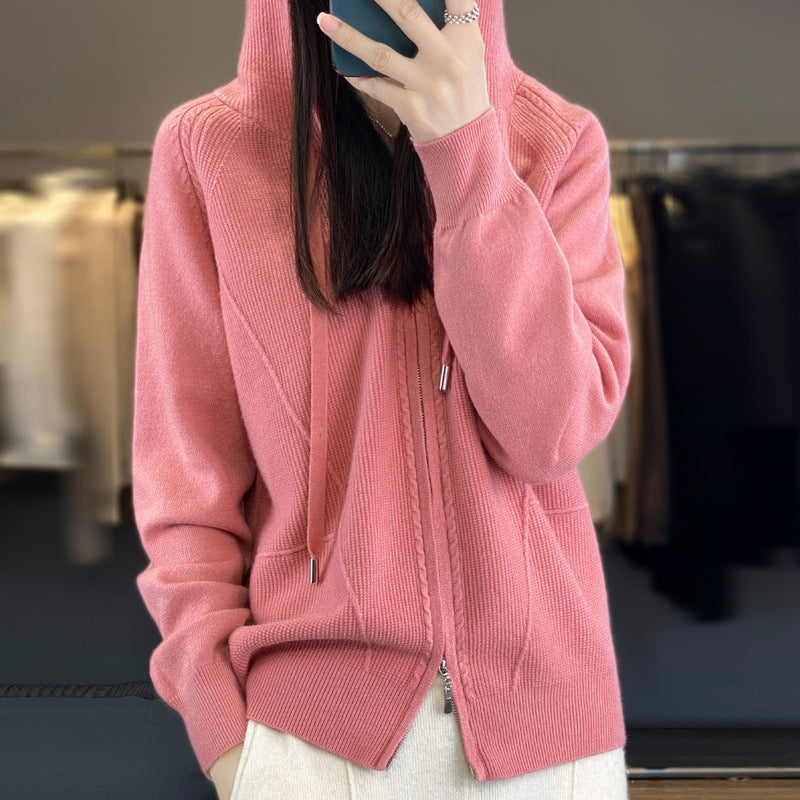 Hoodie Knitted Coat Be Up For Life