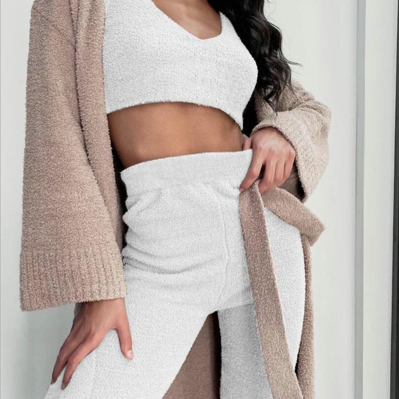 3pcs Womens Soft Pajama Set Be Up For Life