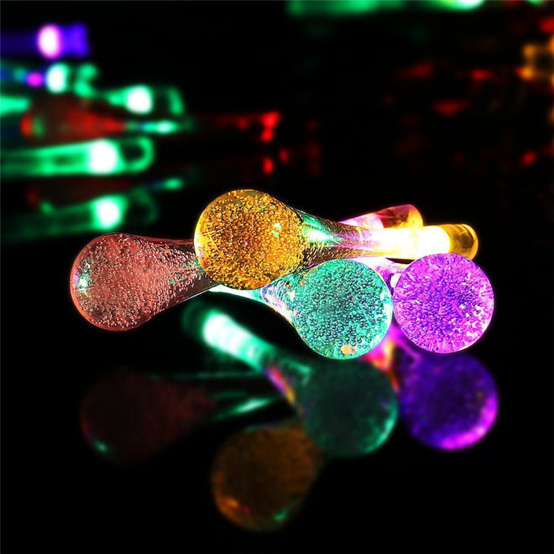LED Outdoor Solar Water Drops Be Up For Life