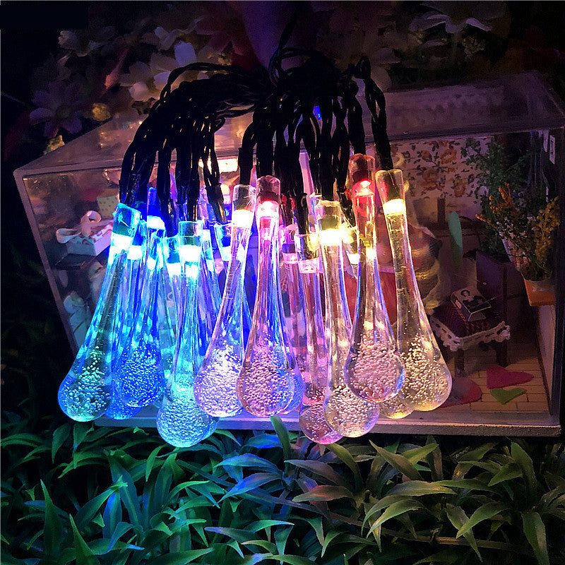 LED Outdoor Solar Water Drops Be Up For Life