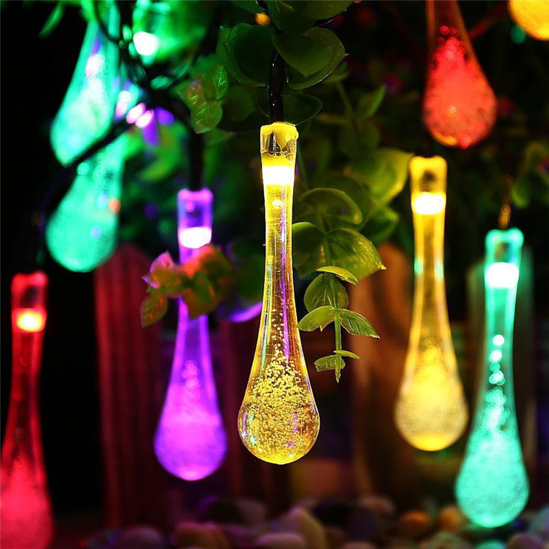 LED Outdoor Solar Water Drops Be Up For Life
