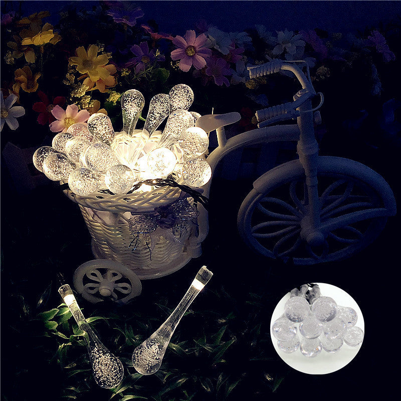LED Outdoor Solar Water Drops Be Up For Life