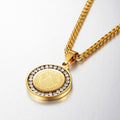 God Disc Titanium Steel Necklace Be Up For Life