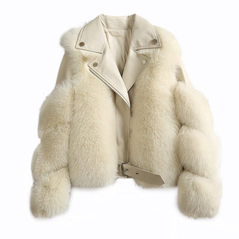 High Fox Fur Coat beupforlife