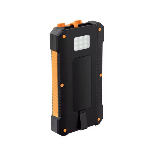 2USB Portable Super Solar Power Bank Charger w/ LED Flashlight 30000mAh Be Up For Life