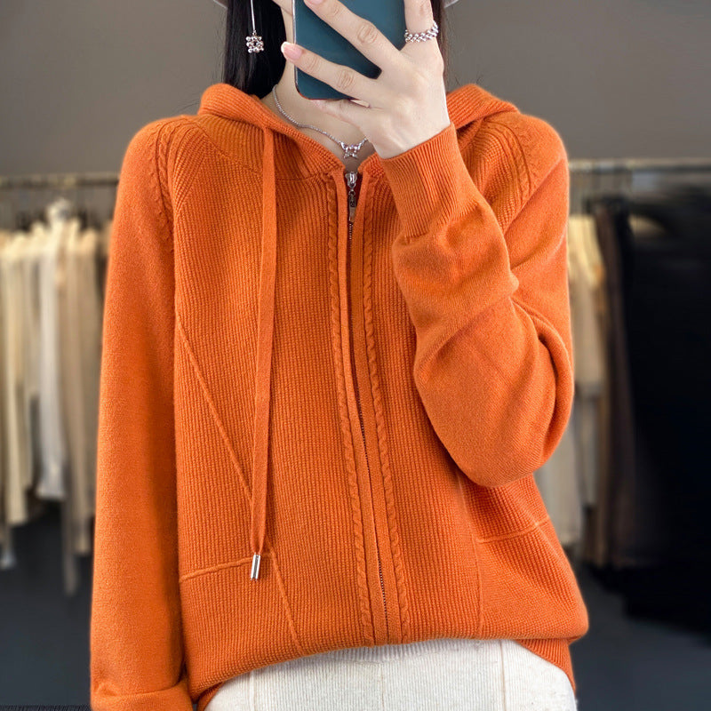 Hoodie Knitted Coat Be Up For Life