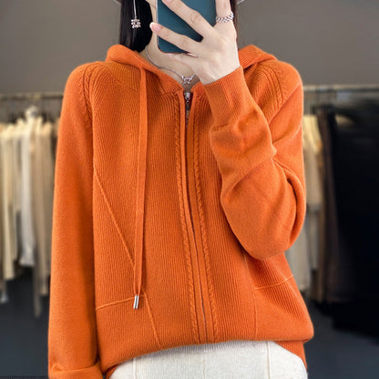 Hoodie Knitted Coat Be Up For Life
