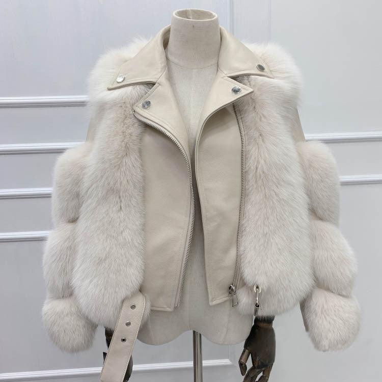High Fox Fur Coat beupforlife