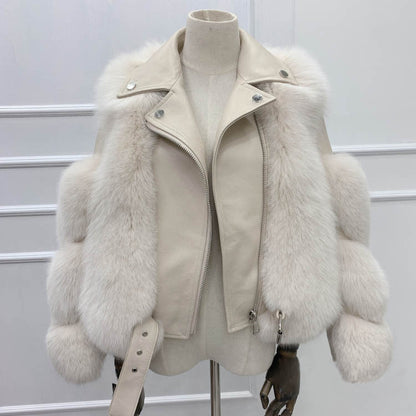 High Fox Fur Coat beupforlife