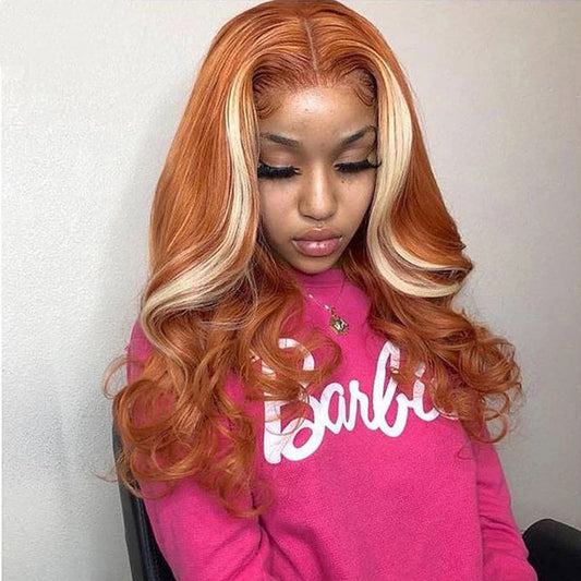 4X4 Human Hair Wig Head Cover Highlights 613 BEUPFORLIFE.com
