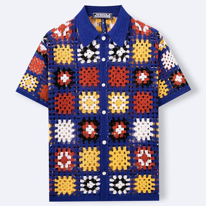 Hand Crocheting Knitwear Hollow Shirt BEUPFORLIFE.com