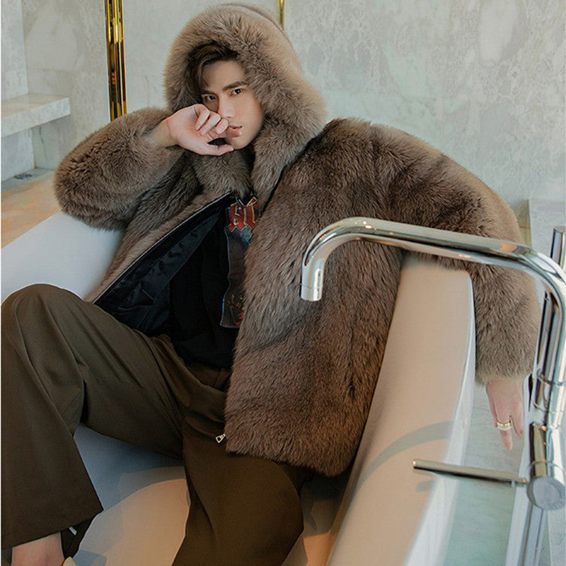 Faux Fox Fur Coat BEUPFORLIFE.com
