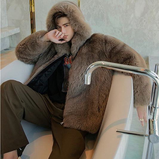 Faux Fox Fur Coat BEUPFORLIFE.com