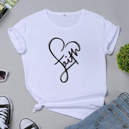 Faith Monogrammed T-shirt BEUPFORLIFE.com