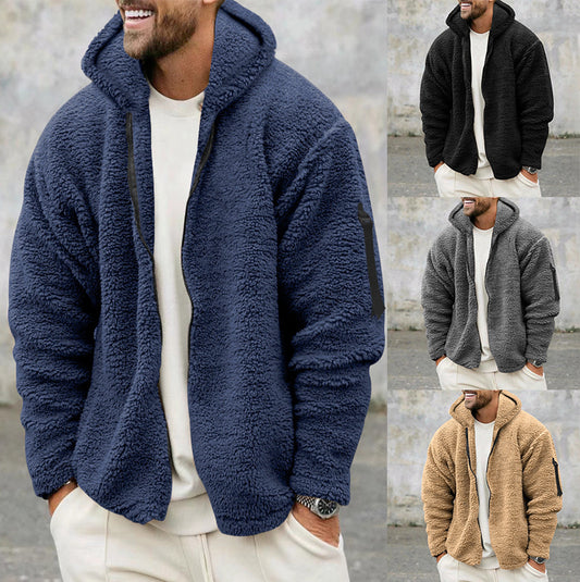 Plush Hooded Jacket Be Up For Life
