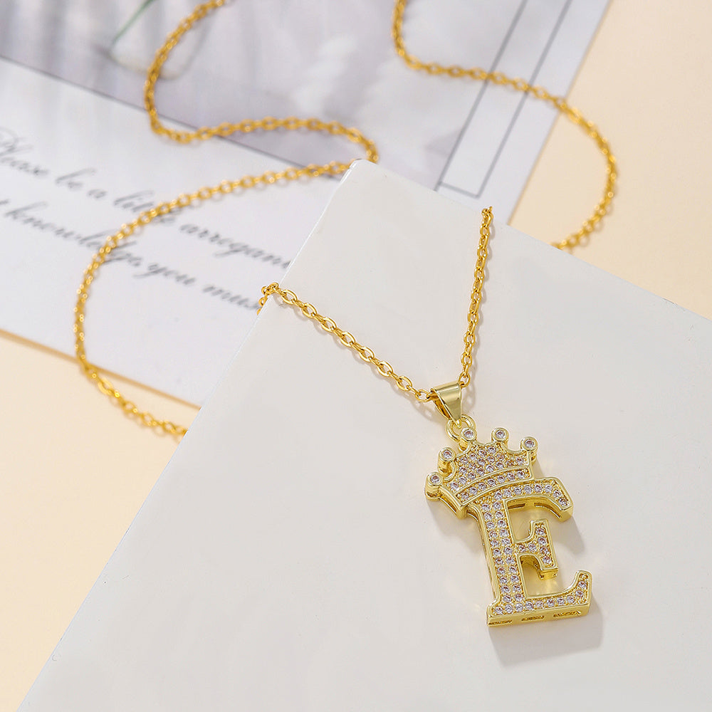 Uppercase Letter Necklace BEUPFORLIFE.com