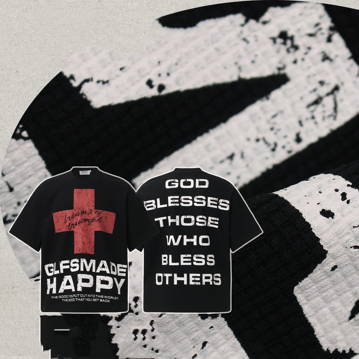Vintage Cross Motivational Short-sleeve Shirt