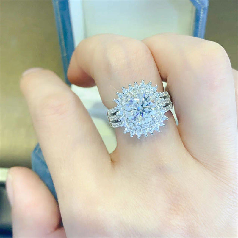 2 Karat D Color Moissanite Ring - BEUPFORLIFE.com
