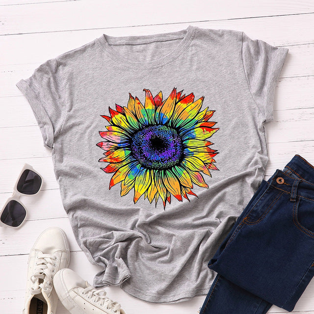 Sunflower T-Shirt - BEUPFORLIFE.com