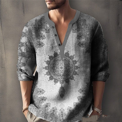Printed Jacquard/Linen Sweater BEUPFORLIFE.com