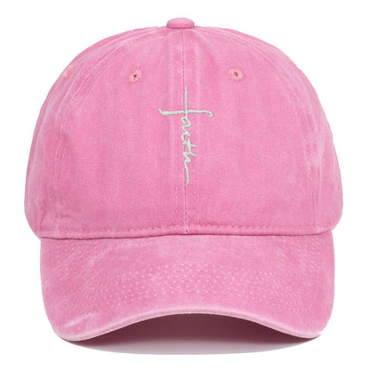 Faith Washed-out Baseball Cap Be Up For Life