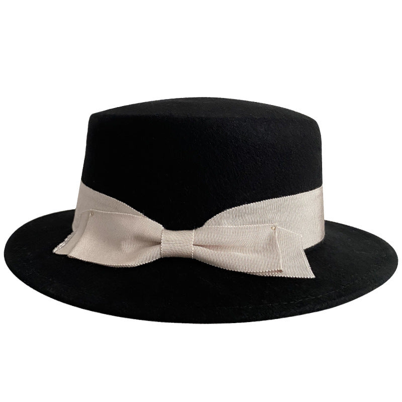 French Retro Flat-brimmed Cap Be Up For Life