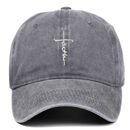 Faith Washed-out Baseball Cap Be Up For Life