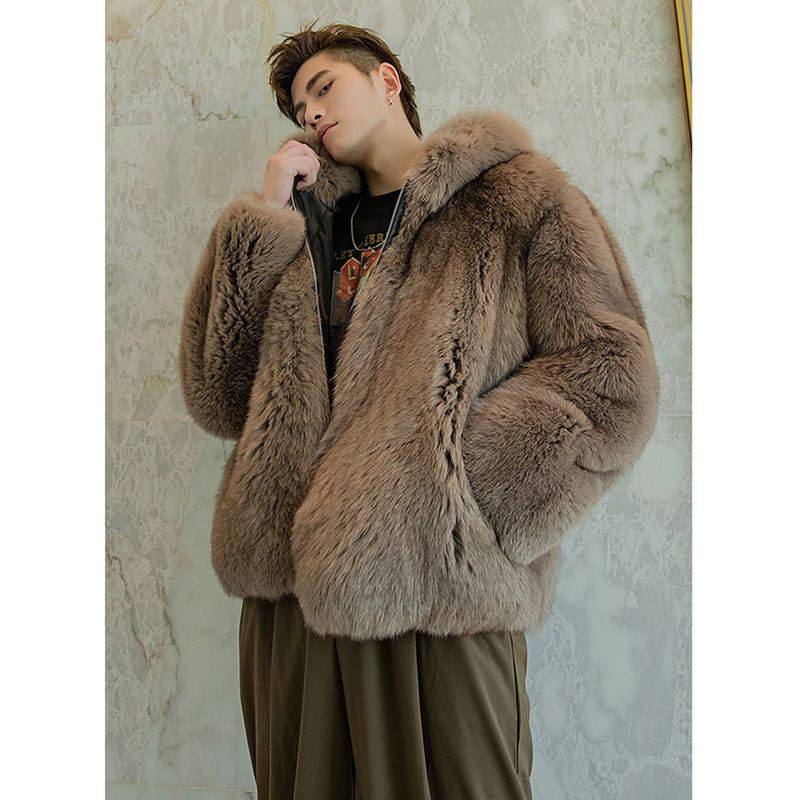 Faux Fox Fur Coat BEUPFORLIFE.com
