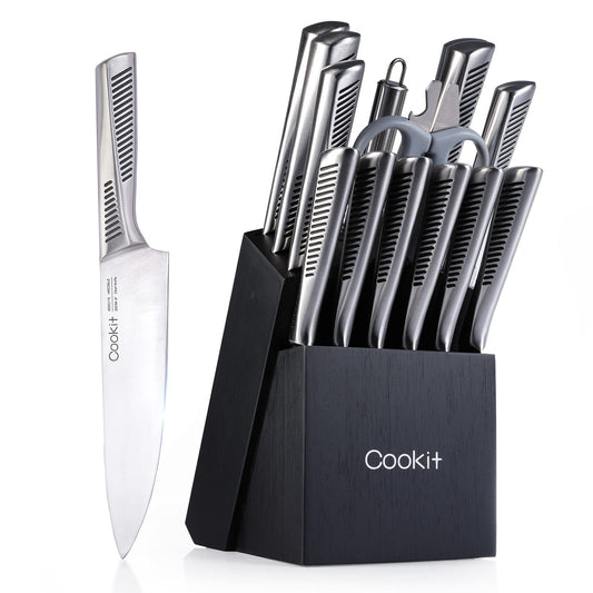 15 Piece Knife Sets with Block Be Up For Life