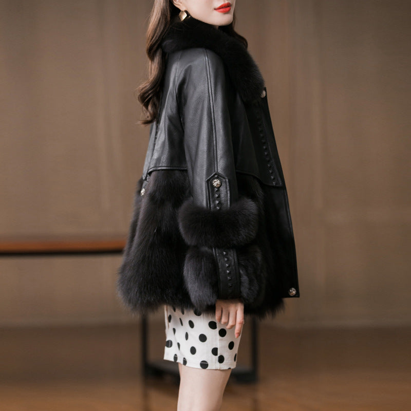 Genuine Leather Fur Coat Sheep Fur Fur Coat Be Up For Life