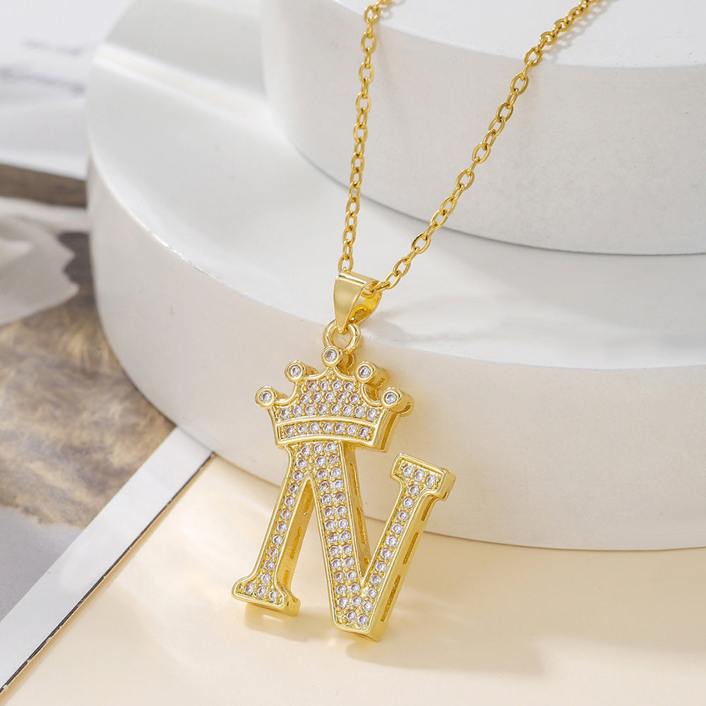 Uppercase Letter Necklace BEUPFORLIFE.com