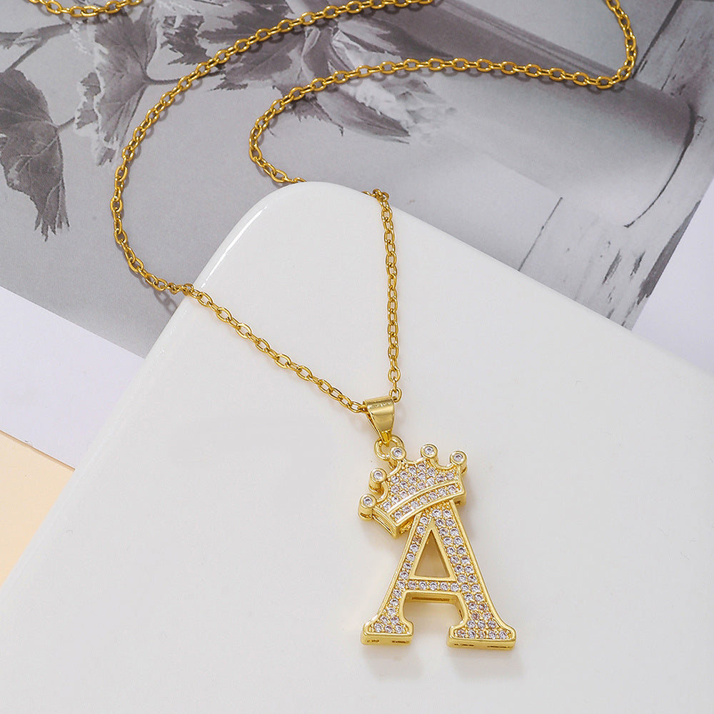 Uppercase Letter Necklace BEUPFORLIFE.com