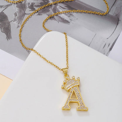Uppercase Letter Necklace BEUPFORLIFE.com