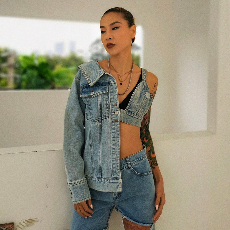 Ladies strapless  jacket - BEUPFORLIFE.com