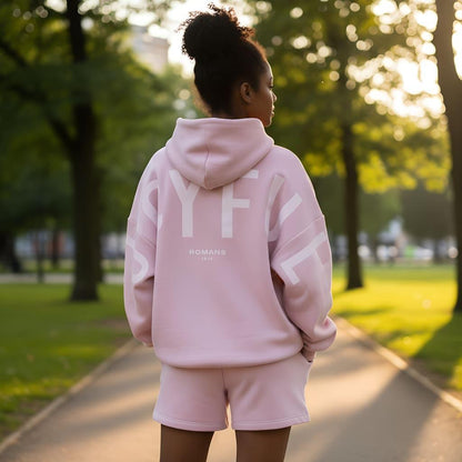 Word Printed Hoodie Be Up For Life