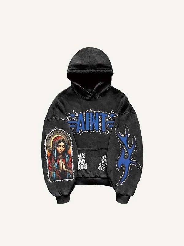 SaintS Pullover Printed Hoodie - BEUPFORLIFE.com