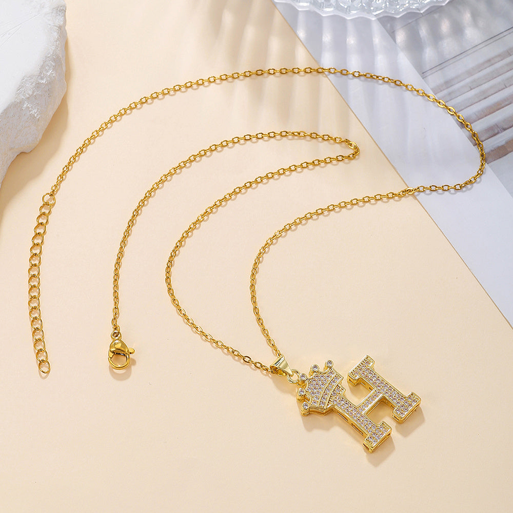 Uppercase Letter Necklace BEUPFORLIFE.com