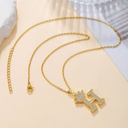 Uppercase Letter Necklace BEUPFORLIFE.com