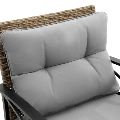 4 Piece Patio Sectional Sofa Set BEUPFORLIFE.com