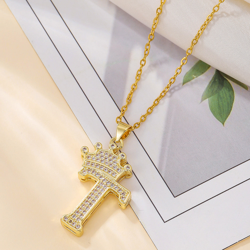 Uppercase Letter Necklace BEUPFORLIFE.com
