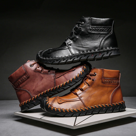 Leather Sauce Boots BEUPFORLIFE.com